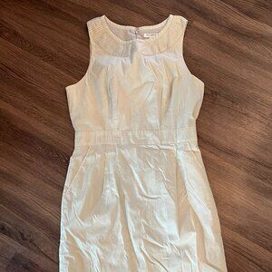 Cream Banana Republic Dress with Pockets